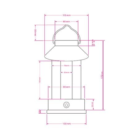 ไฟตั้งโต๊ะ LED CARINI THX24901-GN 0.9 วัตต์ WARM WHITE สีเขียว_8