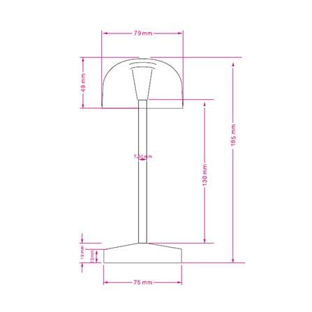 ไฟตั้งโต๊ะ LED CARINI TCW25401-GN 0.8 วัตต์ WARM WHITE สีเขียว_7