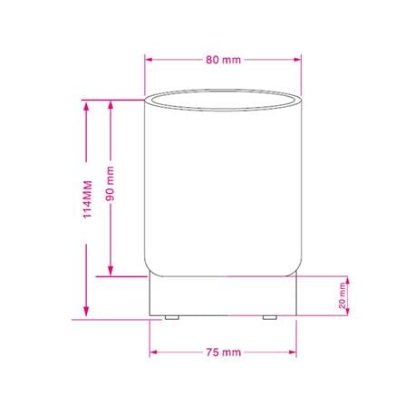 ไฟตั้งโต๊ะ LED CARINI TCW25402-CY 0.4 วัตต์ WARM WHITE สีฟ้า_7