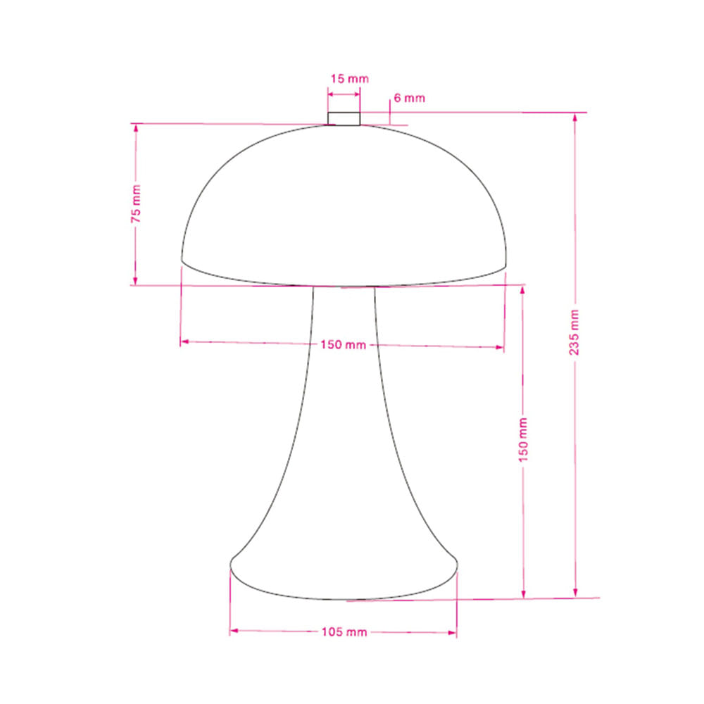 ไฟตั้งโต๊ะ LED CARINI TCW25502-CU 1.2 วัตต์ WARM WHITE สีทองแดง