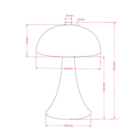 ไฟตั้งโต๊ะ LED CARINI TCW25502-CU 1.2 วัตต์ WARM WHITE สีทองแดง_4