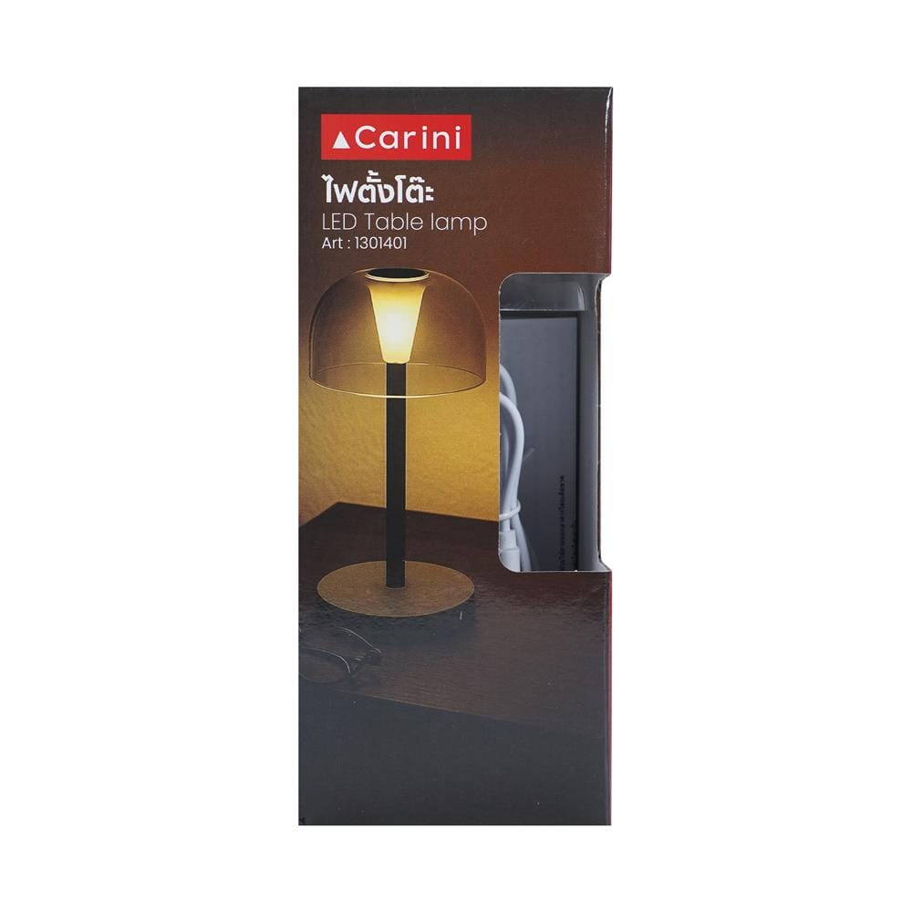 ไฟตั้งโต๊ะ LED CARINI TCW25401-BK 0.8 วัตต์ WARM WHITE สีดำ