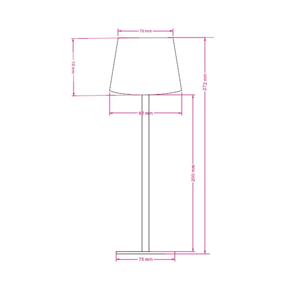 ไฟตั้งโต๊ะ LED CARINI TCW25505-BK 1.2 วัตต์ DAYLIGHT/COOL WHITE/WARM WHITE สีดำ