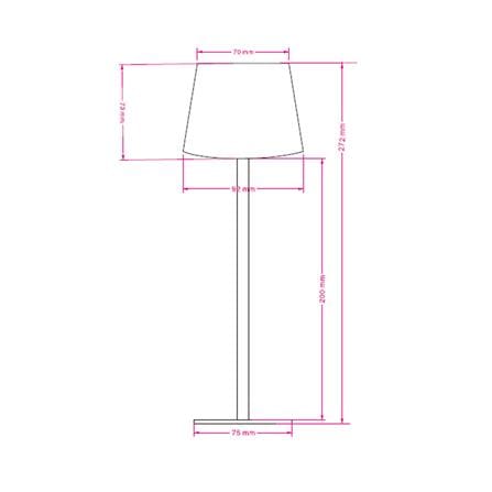 ไฟตั้งโต๊ะ LED CARINI TCW25505-BK 1.2 วัตต์ DAYLIGHT/COOL WHITE/WARM WHITE สีดำ_6