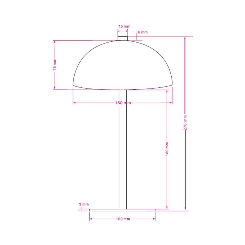 ไฟตั้งโต๊ะ LED CARINI TCW25504-BK 1.2 วัตต์ WARM WHITE สีดำ