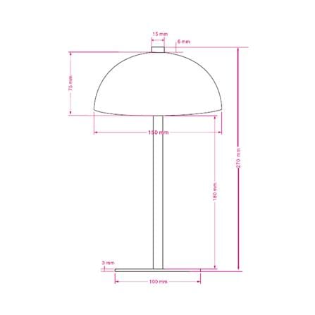 ไฟตั้งโต๊ะ LED CARINI TCW25504-BK 1.2 วัตต์ WARM WHITE สีดำ_5
