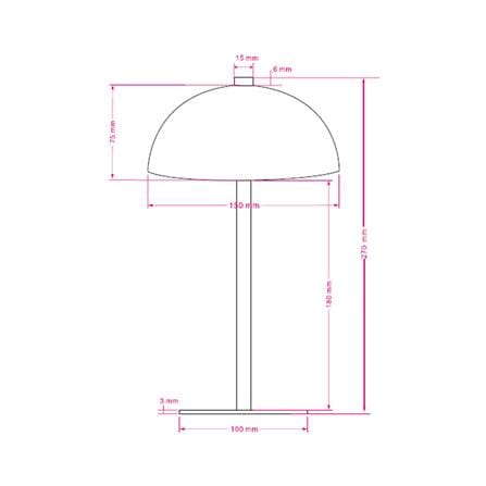 ไฟตั้งโต๊ะ LED CARINI TCW25504-WH 1.2 วัตต์ WARM WHITE สีขาว_5