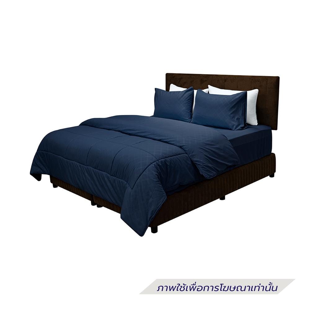 ชุดผ้าปูที่นอน 5 ฟุต (ชุด 6 ชิ้น) PICASSO BASIC ENJOY NAVY BLUE