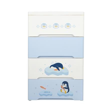ตู้ลิ้นชัก 4 ชั้น STACKO LITTLE-P 57.6x40x92.7ซม. สีฟ้า/ขาว_2