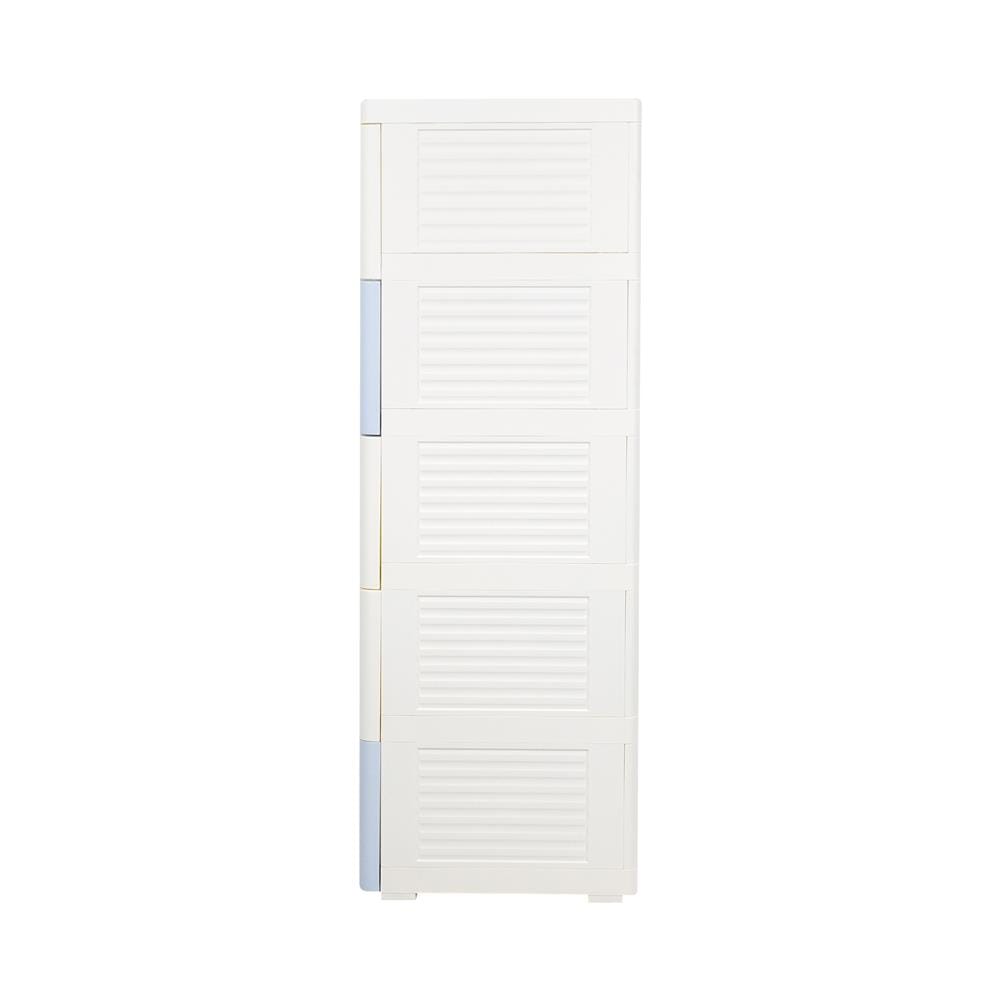 ตู้ลิ้นชัก 5 ชั้น STACKO LITTLE-P 57.6x40x115.3 ซม. สีฟ้า/ขาว