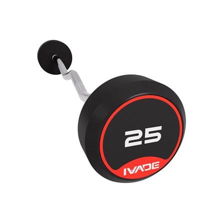 บาร์เบลแกนหยักหุ้มยาง IVADE 25 กก. (1 ชิ้น)_3