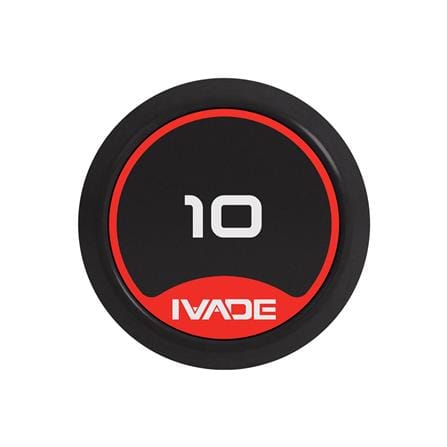 บาร์เบลแกนหยักหุ้มยาง IVADE 10 กก. (1 ชิ้น)_6