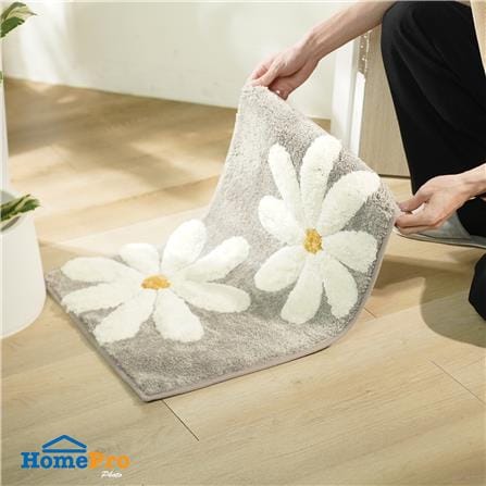 พรม HOME LIVING STYLE DAISY 45X70 ซม. สีเทา_5