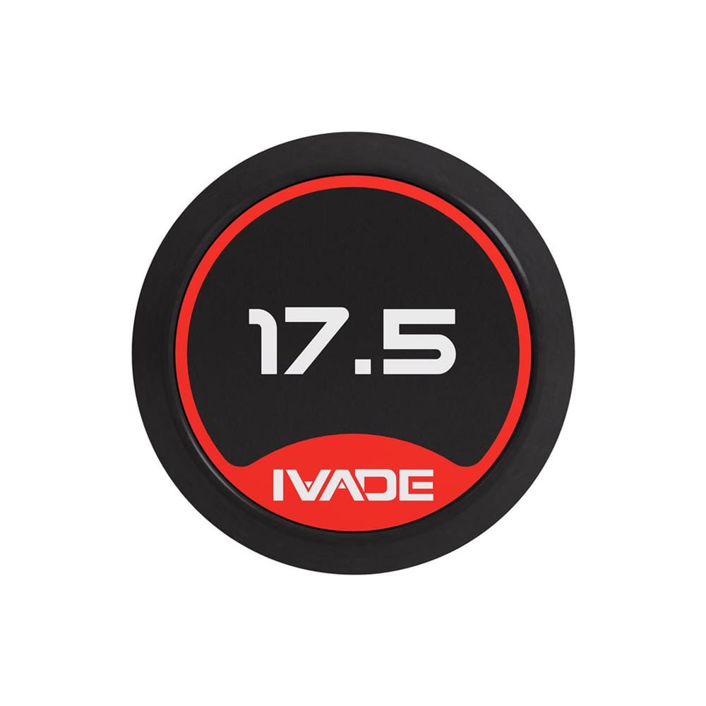 บาร์เบลแกนหยักหุ้มยาง IVADE 17.5 กก. (1 ชิ้น)