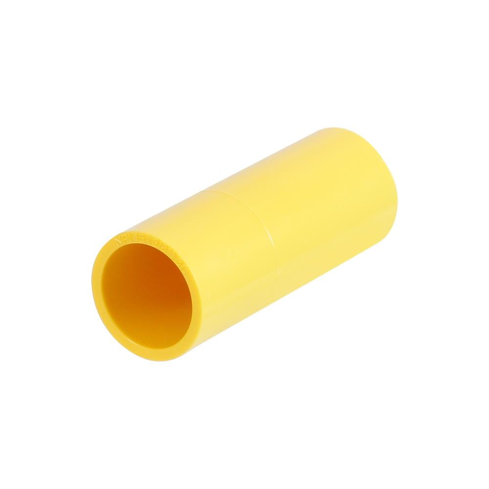 ข้อต่อตรง PVC ตราช้างNPI 3/8 นิ้ว สีเหลือง (แพ็ก 5 ชิ้น)