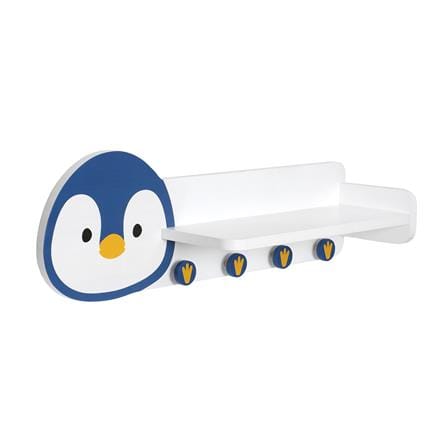 ชั้นวางติดผนังพร้อมขอแขวน STACKO LITTLE-P 15x60x15 ซม. สีฟ้า_2