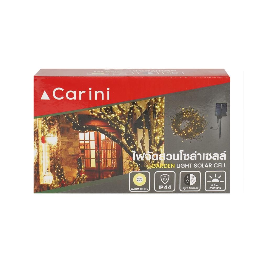 ไฟจัดสวน SOLAR CARINI HM-PJ 0016WW/30M 2.9 วัตต์ WARM WHITE สีดำ