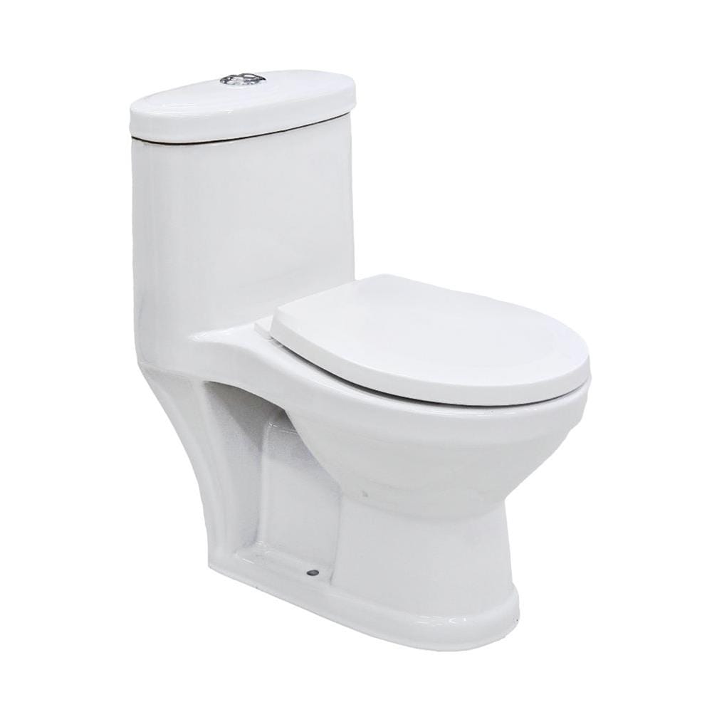 สุขภัณฑ์ 1 ชิ้น NASCO NC-8600-WA 3/4.5 ลิตร สีขาว