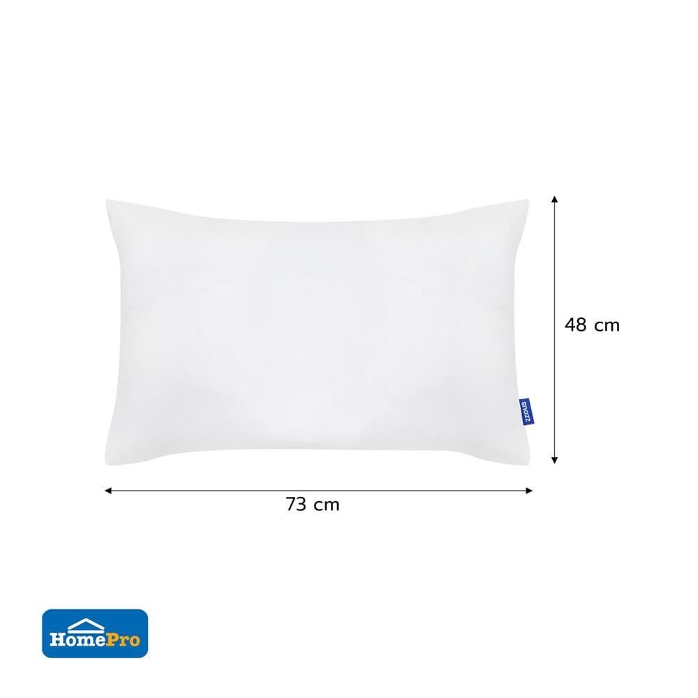 หมอนหนุนสุญญากาศ ใยสังเคราะห์ SNAZZ 19x29 นิ้ว สีขาว