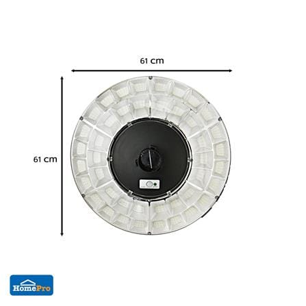 ไฟสนาม SOLAR CARINI 492 1200 วัตต์ DAYLIGHT สีดำ_6