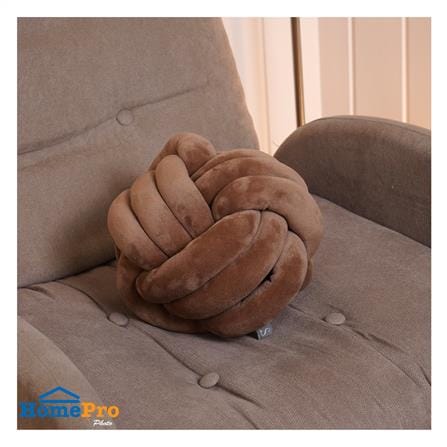 หมอนอิง HOME LIVING STYLE KNOT BALL 10x10 นิ้ว สีน้ำตาล_3