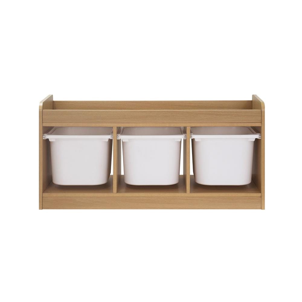 ตู้ลิ้นชักเก็บของ 3 ช่อง FURDINI TORI BOX 96 ซม. สี NATURAL OAK/ขาว