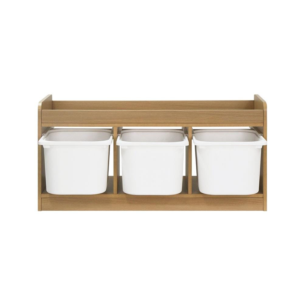 ตู้ลิ้นชักเก็บของ 3 ช่อง FURDINI TORI BOX 96 ซม. สี NATURAL OAK/ขาว