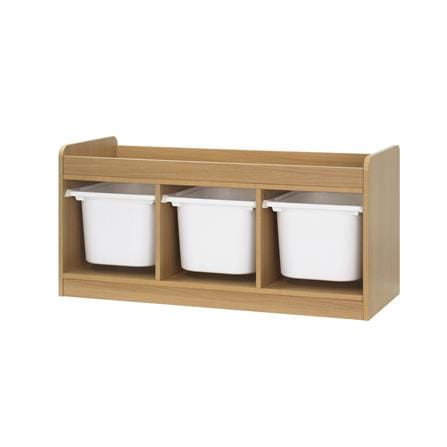 ตู้ลิ้นชักเก็บของ 3 ช่อง FURDINI TORI BOX 96 ซม. สี NATURAL OAK/ขาว_1