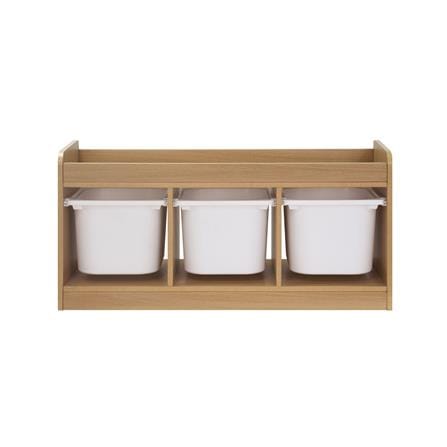 ตู้ลิ้นชักเก็บของ 3 ช่อง FURDINI TORI BOX 96 ซม. สี NATURAL OAK/ขาว_2
