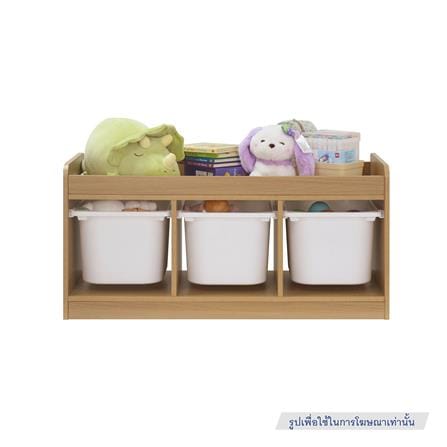 ตู้ลิ้นชักเก็บของ 3 ช่อง FURDINI TORI BOX 96 ซม. สี NATURAL OAK/ขาว_7