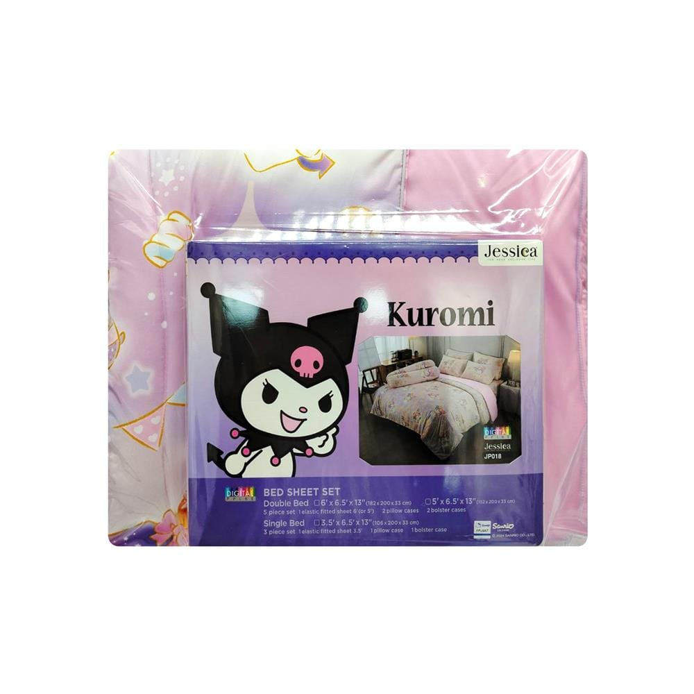 ชุดผ้าปูที่นอน 6 ฟุต (ชุด 6 ชิ้น) JESSICA KUROMI 22065-JP018