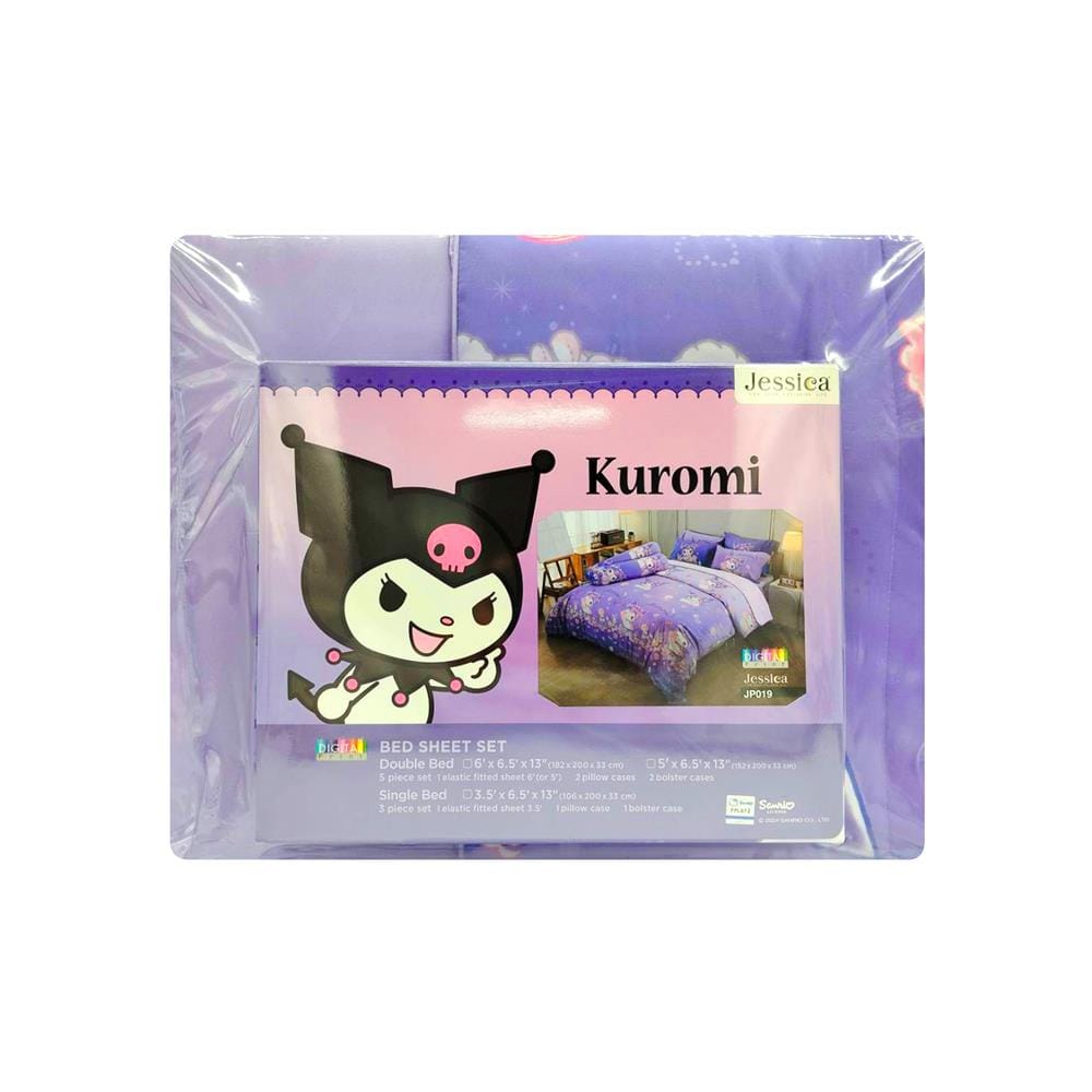 ชุดผ้าปูที่นอน 6 ฟุต (ชุด 6 ชิ้น) JESSICA KUROMI 22065-JP019