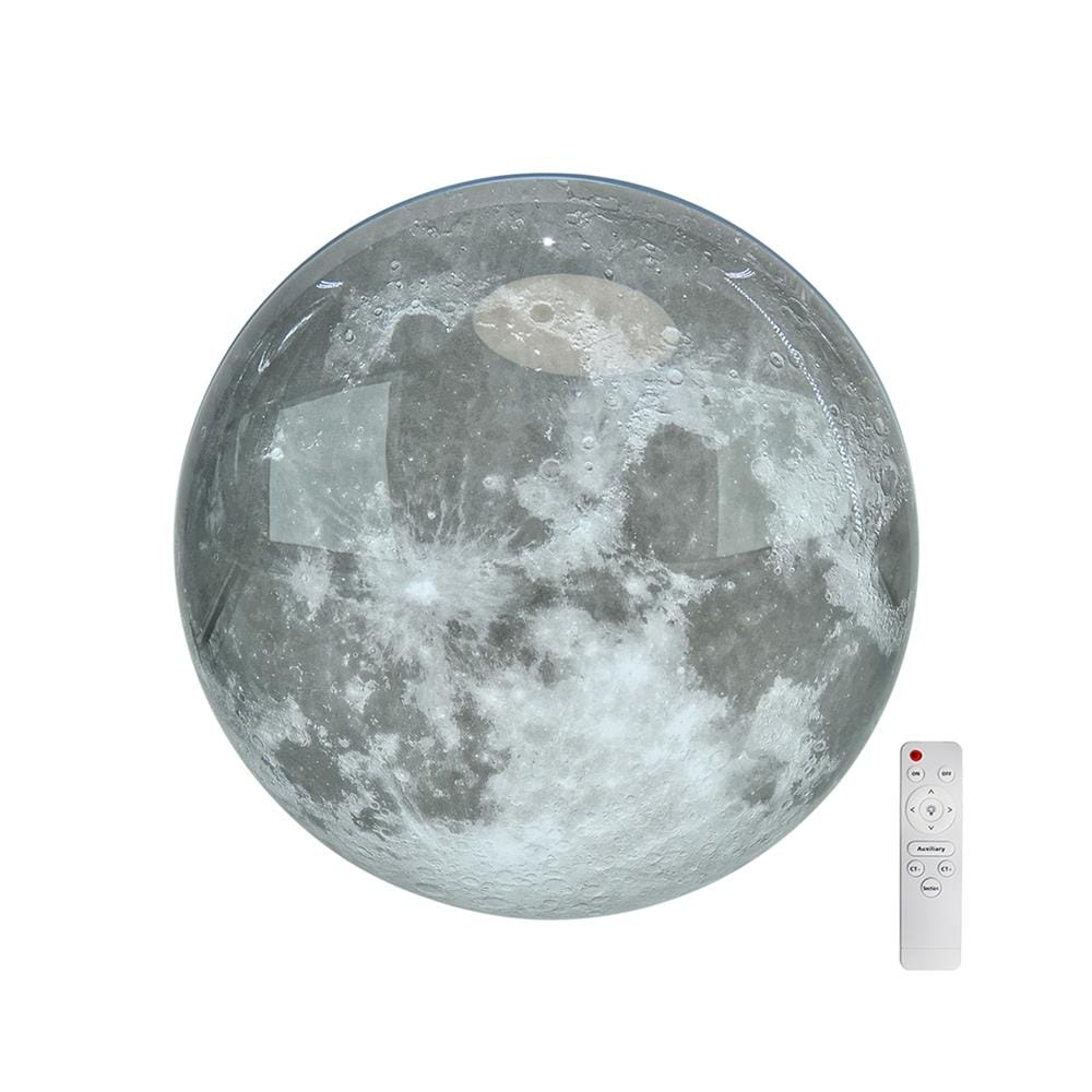 ไฟเพดาน LED STARLIGHT MOON 04-SL-23445-500 72 วัตต์ DAYLIGHT/COOL WHITE/WARM WHITE 19 นิ้ว สีขาว/เทา
