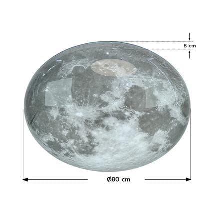 ไฟเพดาน LED STARLIGHT MOON H 04-SL-23445-800 144 วัตต์ DAYLIGHT/COOL WHITE/WARM WHITE 31 นิ้ว สีขาว/เทา_5