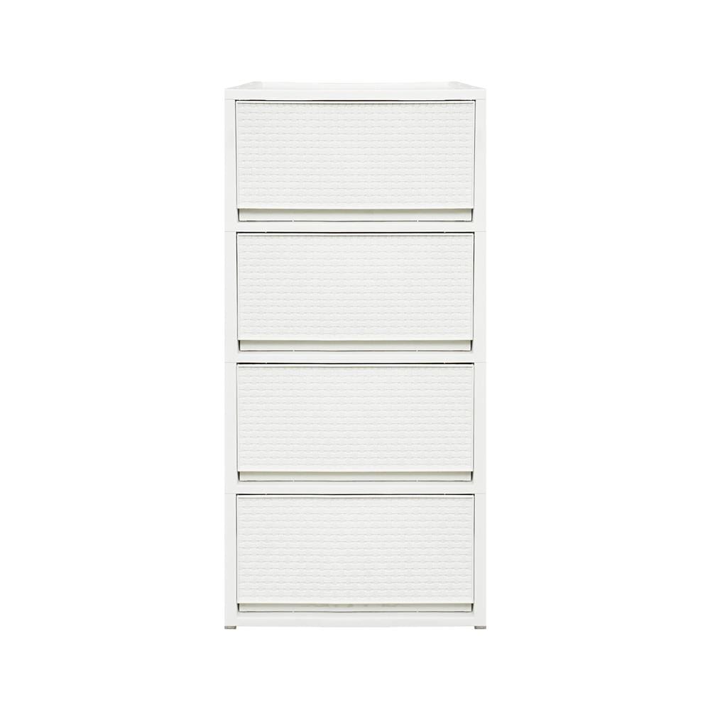 ตู้ลิ้นชัก 4 ชั้น STACKO SAAN 34.2x36.5x68.5 ซม. สีขาว
