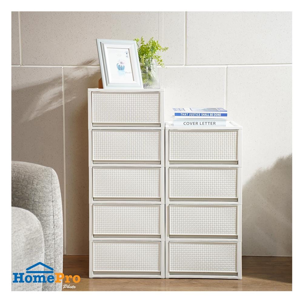 ตู้ลิ้นชัก 4 ชั้น STACKO SAAN 34.2x36.5x68.5 ซม. สีขาว