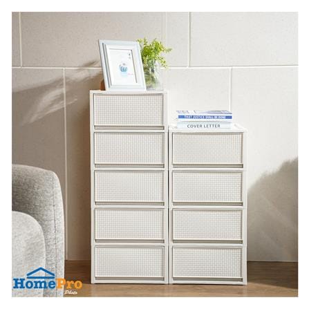ตู้ลิ้นชัก 4 ชั้น STACKO SAAN 34.2x36.5x68.5 ซม. สีขาว_3
