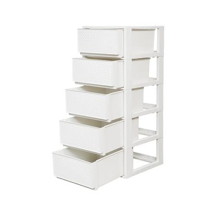 ตู้ลิ้นชัก 5 ชั้น STACKO SAAN 34.2x36.5x85.4 ซม. สีขาว_2