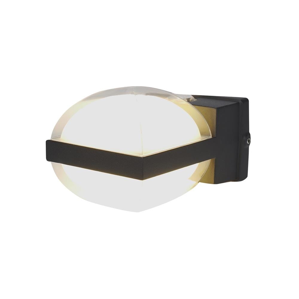 ไฟผนังนอก LED CARINI BO-WS02 12 วัตต์ WARM WHITE สีดำ
