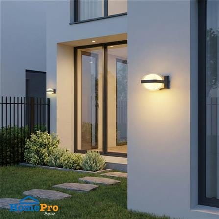 ไฟผนังนอก LED CARINI BO-WS02 12 วัตต์ WARM WHITE สีดำ_6