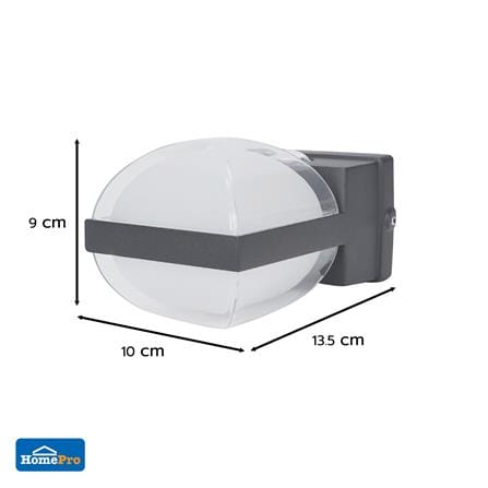 ไฟผนังนอก LED CARINI BO-WS02 12 วัตต์ WARM WHITE สีดำ_8
