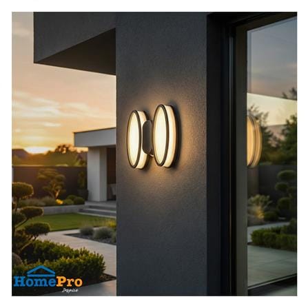 ไฟผนังนอก LED CARINI BO-WL3514 12 วัตต์ WARM WHITE สีดำ_4