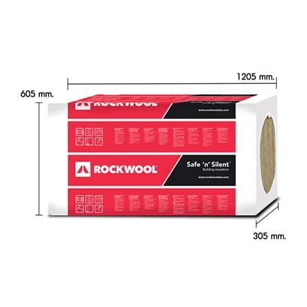 ฉนวนกันเสียง ROCKWOOL SAFE N SILENT PRO 330 หนา 3 นิ้ว 60x7.5x120 ซม. (แพ็ก 4 ชิ้น)_4