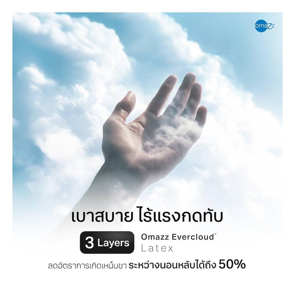 ที่นอนพ็อกเก็ตสปริง 3.5 ฟุต OMAZZ รุ่น FENTOUS พร้อมชุดเครื่องนอน 6 ชิ้น