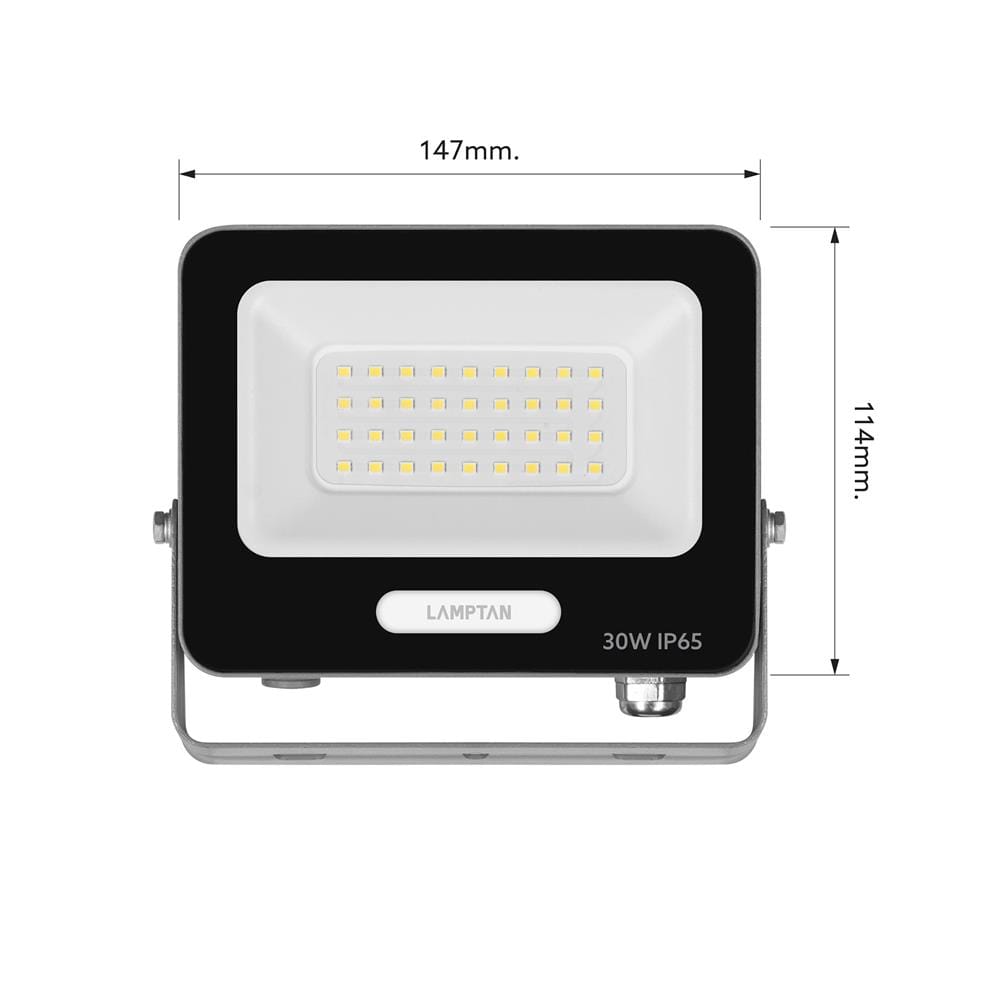 สปอตไลท์ภายนอก LED LAMPTAN FULLUX 30 วัตต์ DAYLIGHT