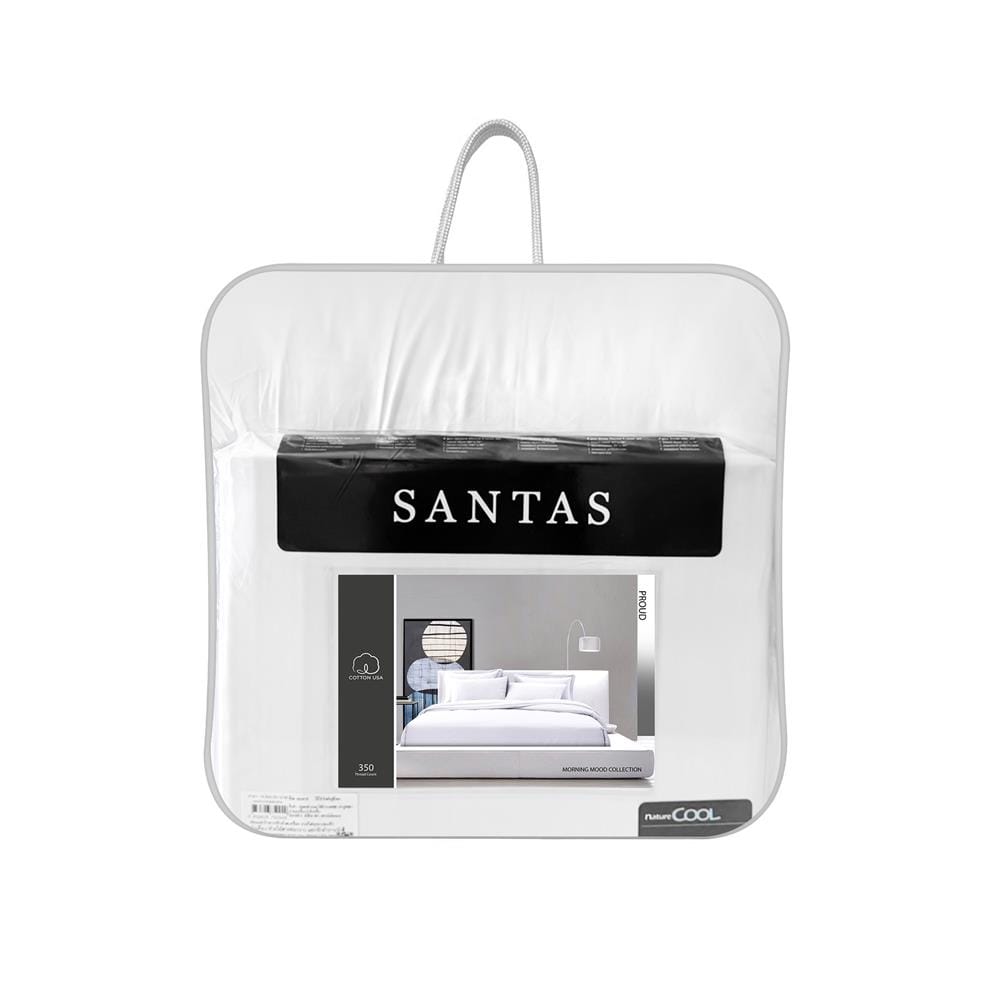 ชุดผ้าปูที่นอน 3.5 ฟุต (ชุด 5 ชิ้น) SANTAS COTTON USA MORNING MOOD WH