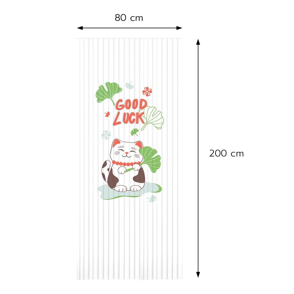 มู่ลี่ PVC HOME LIVING STYLE GOOD LUCK 80X200 ซม. สีขาว-เขียว