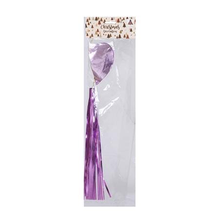 ของตกแต่ง หัวใจห้อยพู่แฟนซี SIAMXMAS 40 ซม. สีม่วง_1