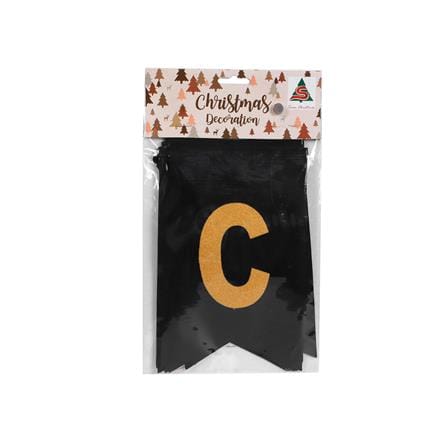 ป้ายตกแต่ง CONGRATULATION SIAMXMAS 150x30 ซม. สีดำ/ทอง_3