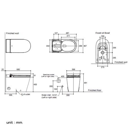 สุขภัณฑ์อัตโนมัติ KOHLER K-28529X-0_4